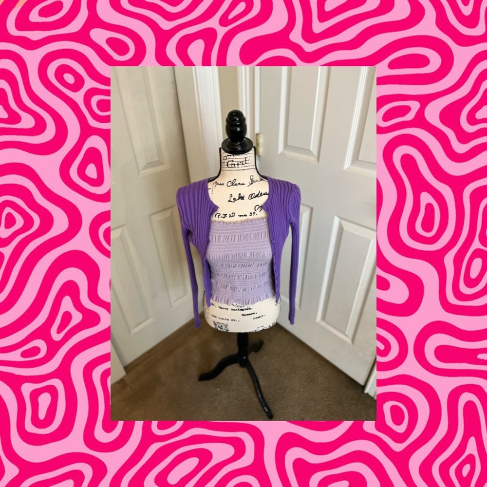 Violet sweater and top